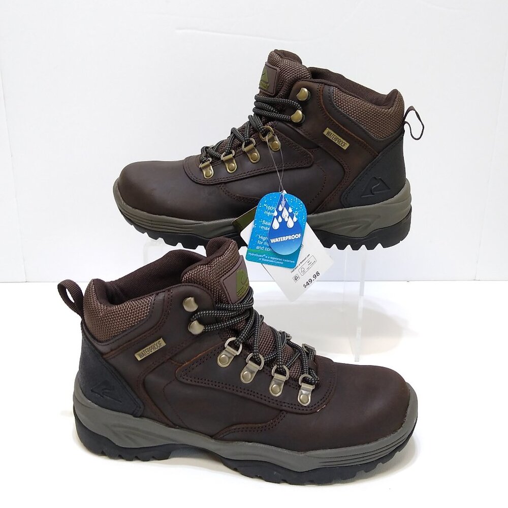 Ozark Trail Free Edge Hiker Men's 7 Boots Leather Waterproof NWT